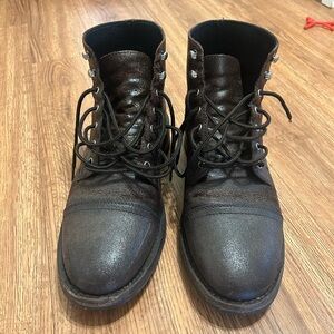 Thursday Brown Leather Boots